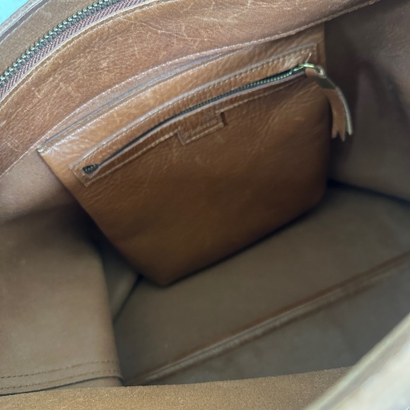 Madewell Brown Leather Tote Bag - Picture 2 of 2